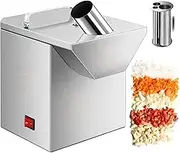 Commercial Vegetable Fruit Dicer, Sausage Slicer, Can Cut Straight and Bevel, 420 Carbon Steel Blade, 5Cm Wide Feed Port, Stainless Steel Body, Detachable for Cleaning, for Sausages, Seasonings