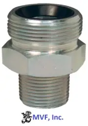 Dixon Boss Ground Joint male Spud Wing Nut Thread x 3/4" male NPT Polymer GM8