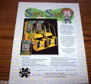 SIMPLE SIMON NOS REDEMPTION ARCADE GAME MACHINE SALES FLYER