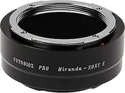 Fotodiox Pro Lens Mount Adapter - Miranda (MIR) SLR Lens to Sony Alpha E-Mount Mirrorless Camera Body