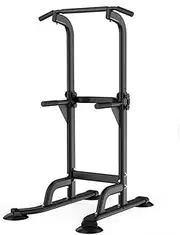 Adjustable Height Pull Up Dip Station Power Tower Pull-ups Stand for Home Gym Strength Workout Horizontal Bars Fitness Equipment