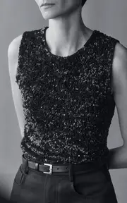 [Adam Lippes] Sequined Tank Top