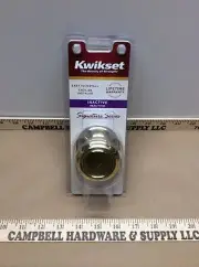 Kwikset Signature Series Cameron Inactive Brass Knob 788CN 3 CP