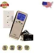 Versatile Programmable Fireplace Remote Control with LCD and Wall-Mount Features