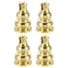 Coil Incense Holder 4pcs Brass Incense Stick Holder Burner Base 0.6"x0.9"