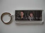 Supernatural Keyring Jared Padalecki & Jensen Ackles GRAFFITI BACKGROUND!