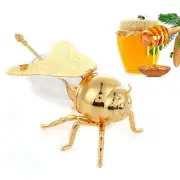 Bee Shaped Honey Jar With Spoon Versatile Novelty Container Condiment Pot For Co