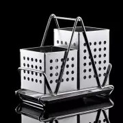 Keep Your Countertops Clean and Dry with this Stainless Steel Chopstick Holder