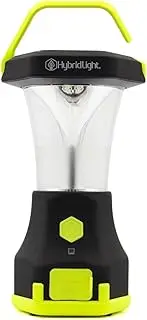 Hybrid Light Atlas 600 Solar LED Waterproof Camping Lantern with Micro USB Charger, HV Yellow