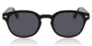 Men's Sunglasses - Oval Plastic Black Full Rim - SmartBuy Collection