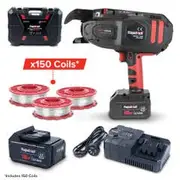 RAPIDTOOL 18V 2 X 4.0Ah 40mm Rebar Tying Tool Kit w/ 150 Coils TWG-150A