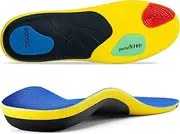 Professional Arch Support Sport Insoles for Women&Men,Plantar Fasciitis Running Shoe Inserts Shock Absorption Athletic Shoe Insoles for Flat Feet Pain Relief-Reduce Muscle Soreness Orthotic Insert S