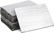 EXAOMBLE 20pcs Car Fireproof Soundproof Insulation Pad Door Soundproofing Sound Insulation Engine Shield Audio Deadener Foam Sound Deadening Auto Sound Deadener Silver Glass Fiber