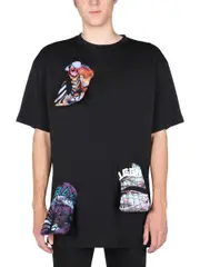 [Raf Simons] Raf Simons-T-Shirt With Printed Details-Uomo XS