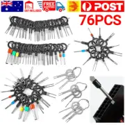 76Pcs/Set Pin Ejector Wire Kit Extractor Auto Terminal Removal Connector Tool AU