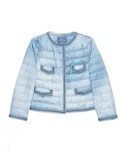 Ermanno Scervino Crewneck Lightweight Down Jacket IT40,IT42 ice blue