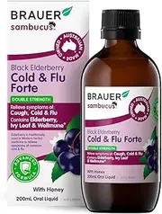 Sambucus by Brauer Black Elderberry Cold & Flu Forte Adults