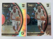 2017-18 Panini Select Prizms Silver #4 Tyler Dorsey & Base Card Rookie RC Lot 2