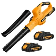 Soprador de folhas sem fio com 2xbateria e carregador 20V leve pequeno elÃ©trico