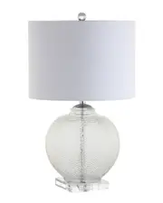 JONATHAN Y Designs Avery 24in Glass Crystal LED Table Lamp