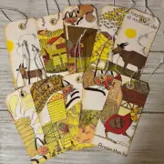 Handmade Junk Journal Tags Children's Book Gift tags Upcycled Recycle Vintage L6