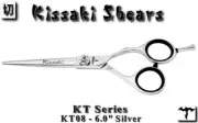 Kissaki KT Series KT08 6.0" Silver Hair Cutting Scissors Salon Hair Shears