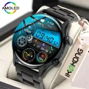 2022 NFC Smartwatch Men AMOLED 390*390 HD Screen Waterproof Bluetooth Call New