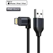 UGREEN UG-60521 USB-A to Lightning Cable - 1m - Black Braided - Aluminum Shell - Nickel Plated [UG-60521]
