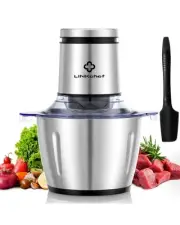 Food Chopper 8 Cup Food Processor Mini Electric 2l 600w Meat Grinder With 4 Bile