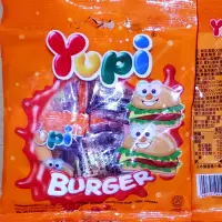 在飛比找蝦皮購物優惠-呦皮漢堡QQ糖28g Yupi Burger造型QQ軟糖 可