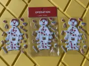 New Operation Game Puffy Stickers lot of 3 SHEETS Junk Food doctor surgeon