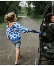 Tag A Long Walk-Along Stroller Handle Keeps Kids Close Made in USA Brand New
