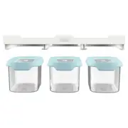 Joseph Joseph CupboardStore 3 x 900ml Food Storage Container Set | Light Opal 81