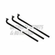 3-pk Double Butted High Quality Spokes J-Bend Spoke Black 273mm