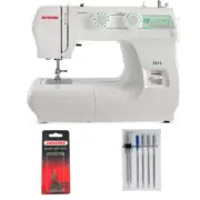 Janome 2212 Front-Loading Sewing Machine with 12 Built-In Stitches Bundle