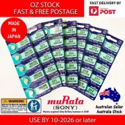 MURATA (exSONY) 317 319 321 364 371 377 Silver Oxide Watch Battery Made in Japan