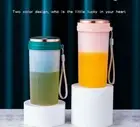 Portable Mini Electric Juicer USB Rechargeable Handheld Smoothie Fruit Blender