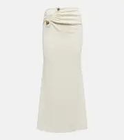 [Christopher Esber] Christopher Esber Distort cutout high-waisted midi skirt AU 14 white