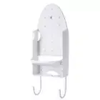 Ironing Board Hanger Wall Mount Iron and Ironing Board Holder with Storage Base