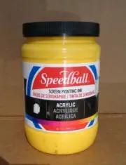 Speedball Permanent Acrylic Screen Printing Inks, 32 fl oz Medium Yellow