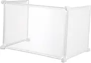 Gatuida 3pcs Protective Plastic Sneeze Guard Barrier Partition Screen Transparent Desk Divider Board for Students and Offices for Safe Learning and Work Environments