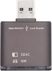 Xiwai USB 3.0 to NM Nano Memory Card & SD Card Reader Adapter with Dual Port Writer for Mate Seial Phone & Camera & Laptop
