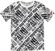 [Nike] Big Boys Dri-FIT Graphic T-Shirt (as1, Alpha, l, Regular, Standard, White(9Q0074-001)/B, Large)