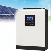 3000W Hybrid Solar Inverter 24V DC to 220V-230V AC with 40A MPPT Solar Controller, Pure Sine Wave Solar Inverter for Home Solar System, Automatic Restart Overload Short Circuit Protection