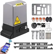 VEVOR Sliding Gate Opener, 1800 KG 4 m, Automatic Sliding Gate with 4 Remote Controllers & APP Control, Electric Rolling Driveway Slide Gate Motor, Complete Gate Operator Hardware Security System Kit