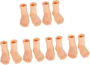 Foot Finger Puppets 6 Pairs Mini Hand Puppets for Boys and Girls Educational