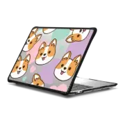 MacBook Pro 13-inch (M1 / M2 / Intel) Impact Case Corgi with Pastel Hearts - Cute Corgi - Kawaii Animal Dogs