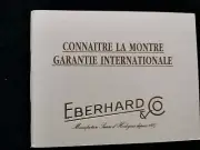 BLANK Eberhard & Co. Warranty Certificate Quadrangolo Chrono Screen