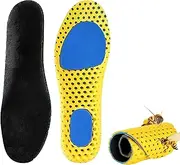 EZONEDEAL 1 Pair Shock Absorbing Orthotic Insoles Plantar Fasciitis Insole Arch Support For Reduces heel pain Honeycomb Sneaker Inserts Breathable Memory Insoles for Men Soft Shoe InSoles