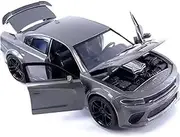 Scale Finished Model Car 1:24 Scale for Dodge Challenger Charger SRT Diecast Metal Car Model Miniature Vehicle Ornaments Collector Die-cast Vehicle